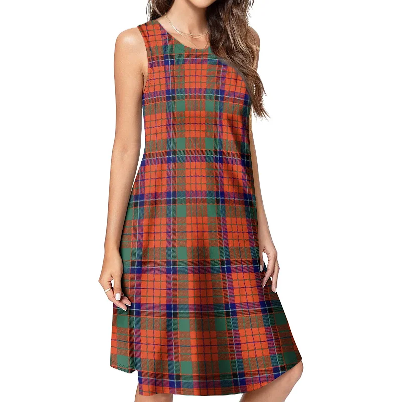 Nicolson Ancient Tartan Womens Casual Dresses Embroidered unclassified dresses