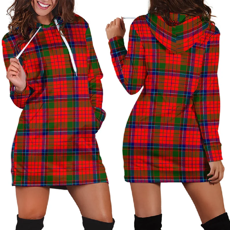 Nicolson Modern Tartan Hoodie Dress Wrap unclassified dresses