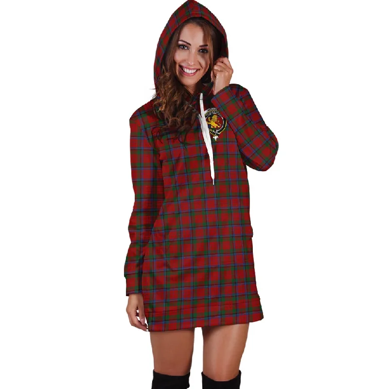 Nicolson Tartan Hoodie Dress with Family Crest Bold pattern unclassified dresses