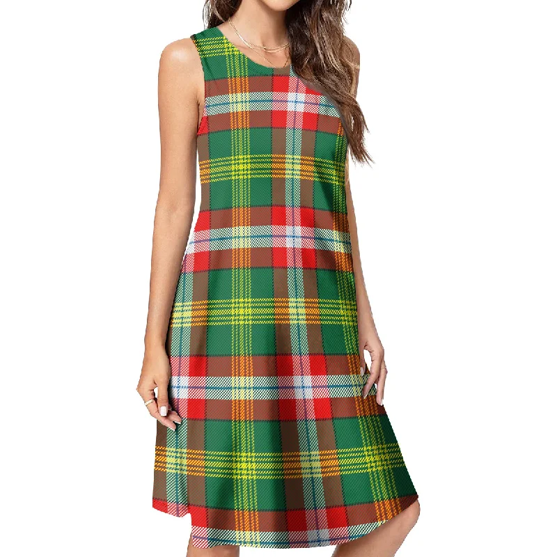 Northwest Territories Canada Tartan Womens Casual Dresses Floral unclassified dresses