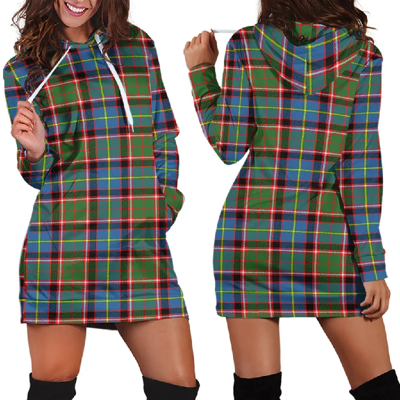 Norvel Tartan Hoodie Dress Bright color unclassified dresses