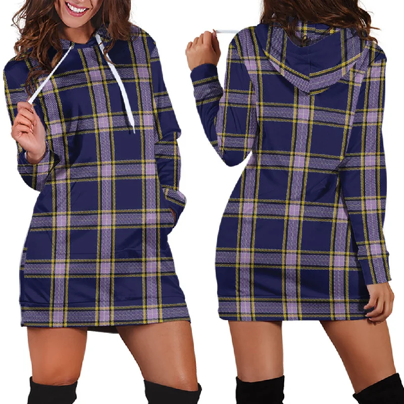 Nunavut Territory Canada Tartan Hoodie Dress Off-shoulder unclassified dresses