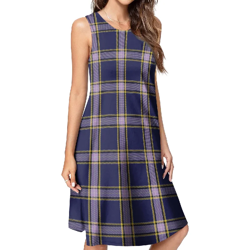 Nunavut Territory Canada Tartan Womens Casual Dresses Pastel unclassified dresses