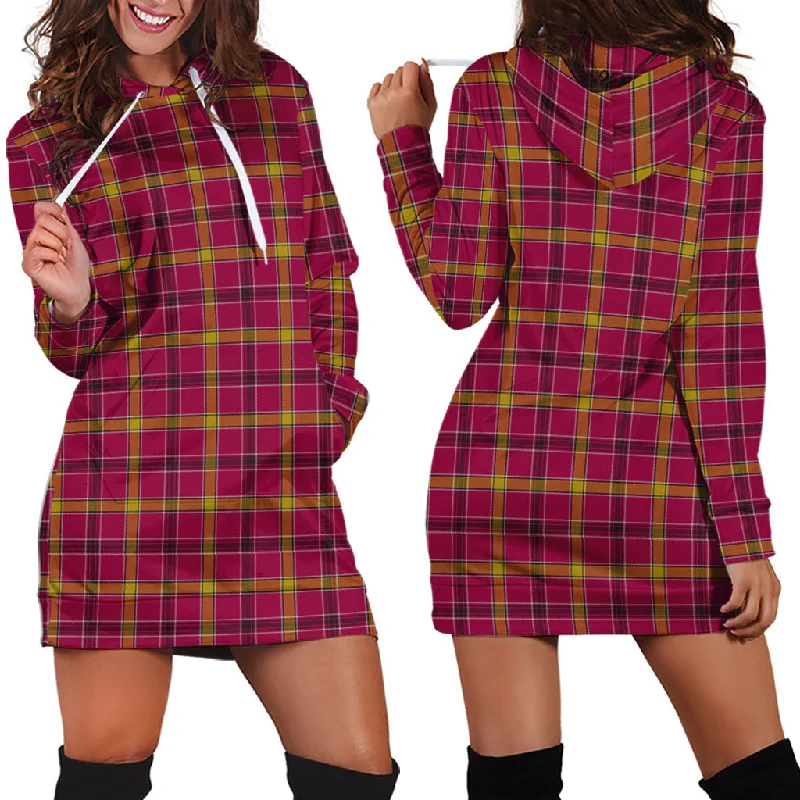 O'Meehan Tartan Hoodie Dress Minimalist unclassified dresses