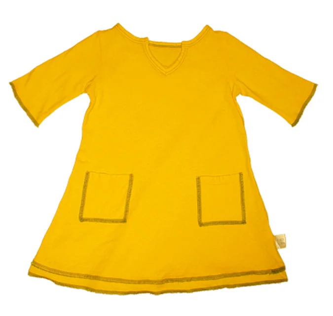 Organic Golden Baby Tunic Dress Vacation unclassified dresses