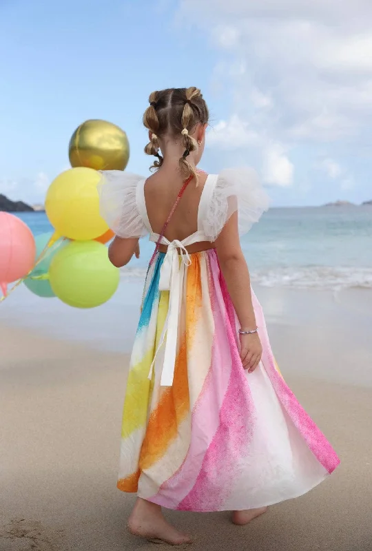 Rainbow Ruffle Dream Dress Designer unclassified dresses