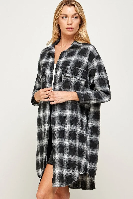 Relaxed Plaid Club unclassified dresses