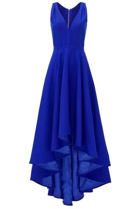 Royal Blue Hi Low Prom Dress Petite unclassified dresses