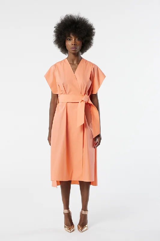 SAN FRANCISCO salmon - cotton wrap dress Spring unclassified dresses