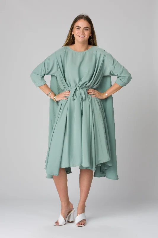 Shunka - Seafoam Crepe Gothic unclassified dresses