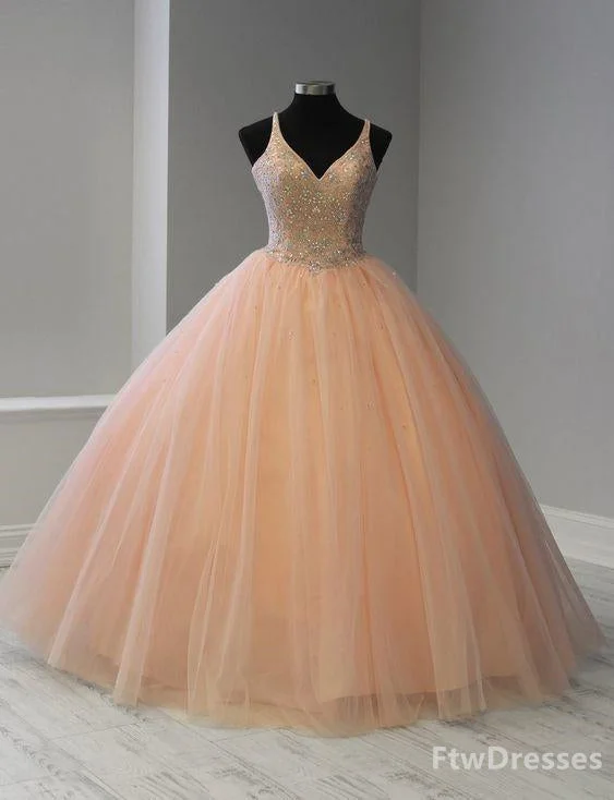 sleeveless v neck quinceanera dress Street style unclassified dresses