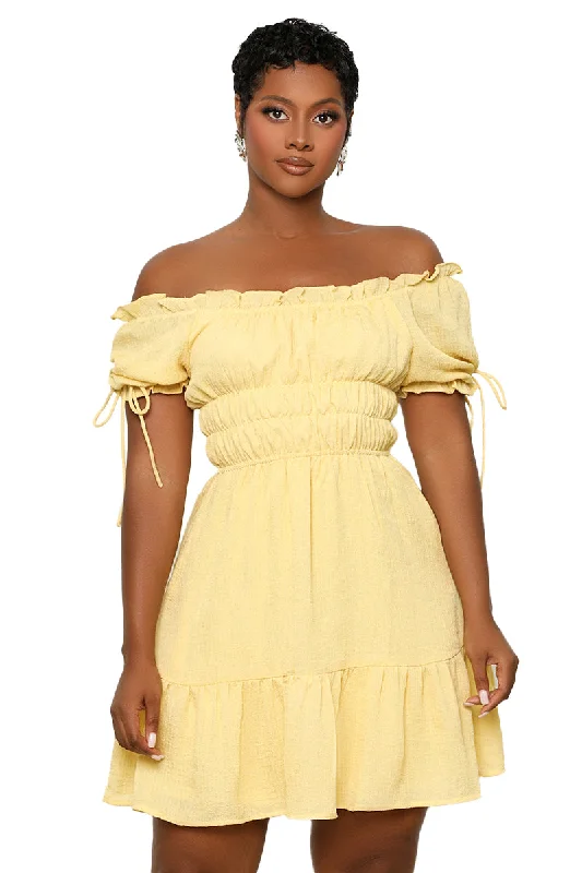 Summer’s Best Baby Doll Dress (Yellow) Pastel unclassified dresses