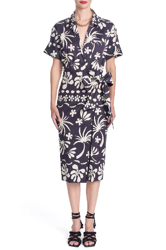 THE PEARSON DRESS - pressed flower Ruched unclassified dresses