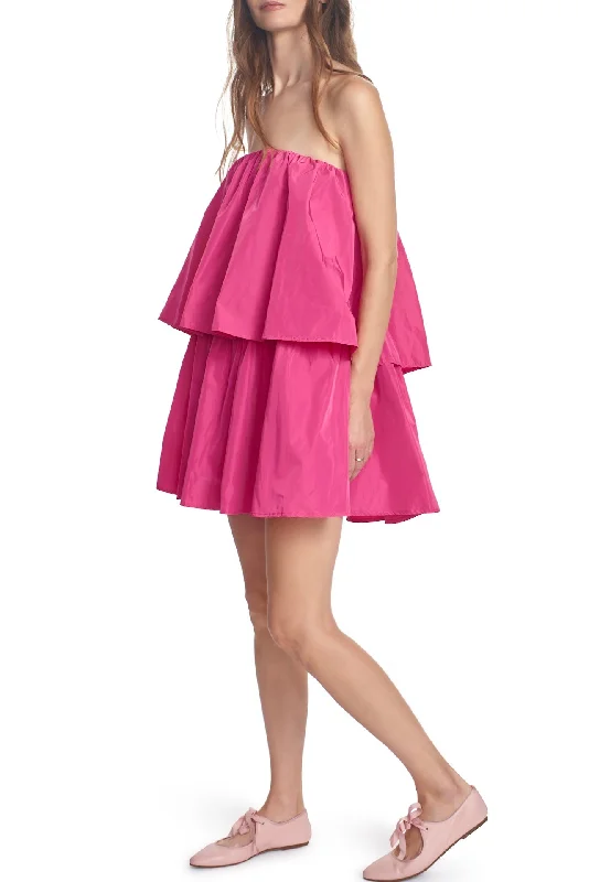 THE VALERIA DRESS-Taffeta Tiered unclassified dresses