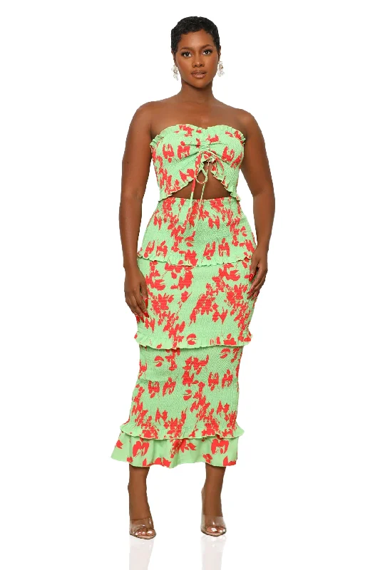 Watermelon Lime Dress Y2K unclassified dresses