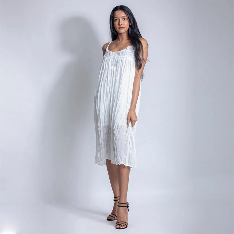 White Shimmer Dress Fashionable unclassified dresses