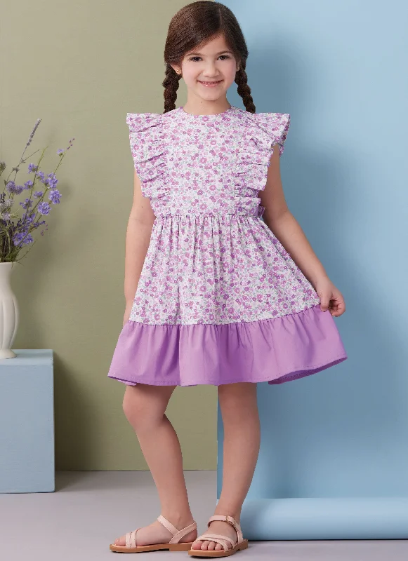 Butterick Sewing Pattern 7004 Children's Dresses, Top, Shorts and Pants Chic Denim Skirt