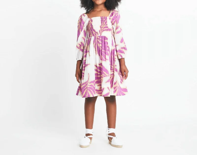 Mini Karena Dress In Boysenberry Multi Mini Skirt Set