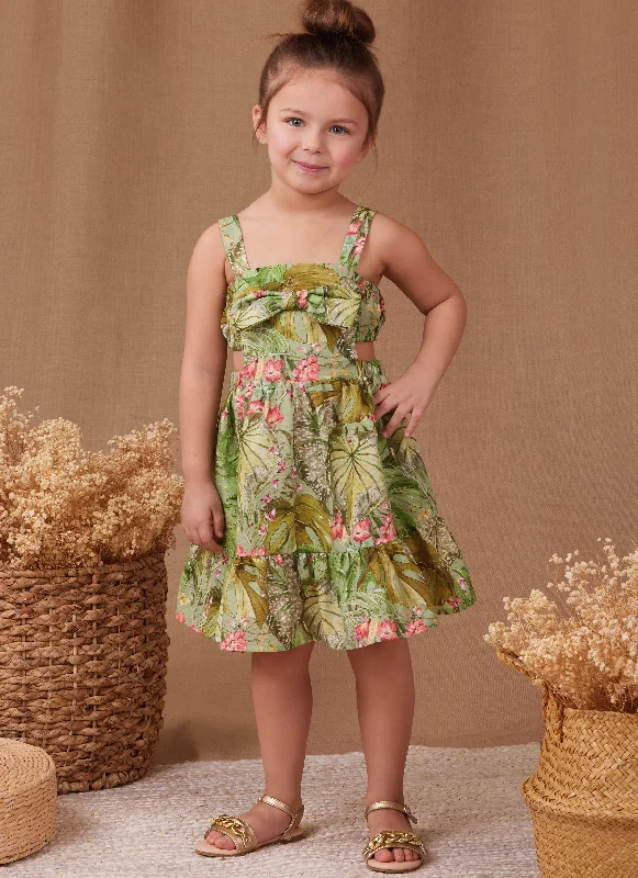 Simplicity Sewing Pattern 9962 Children's Dress, Top and Shorts Button-front Mini Skirt