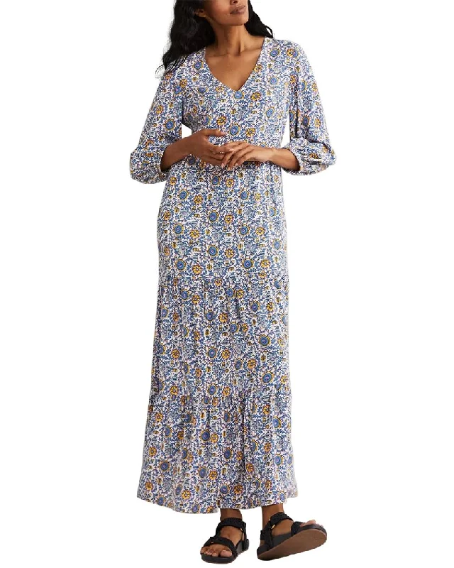 Boden Blouson Sleeve Maxi Dress Knit Maxi Skirt