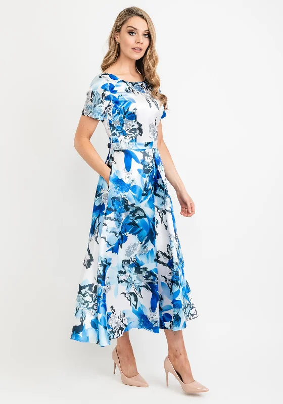 Cassandra Kimmy Floral Maxi Dress, Blue Tartan Maxi Skirt