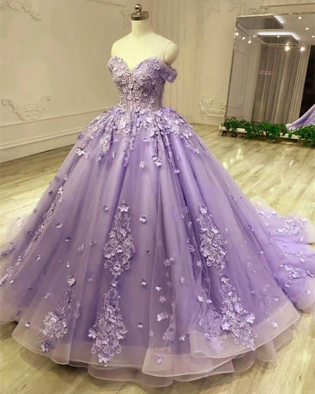 Lace Sky Blue Off the Shoulder Ball Gown Quinceanera Dresses Lace Bodycon Dress