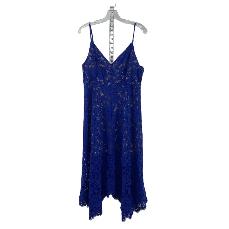 Lulus One Wish Royal Blue Lace Midi Dress, L, Women's Preowned Midi Skirt Fashion